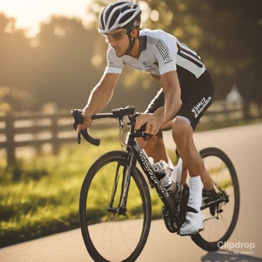 cyclist on ride a bike, takes benefits of cycling for men